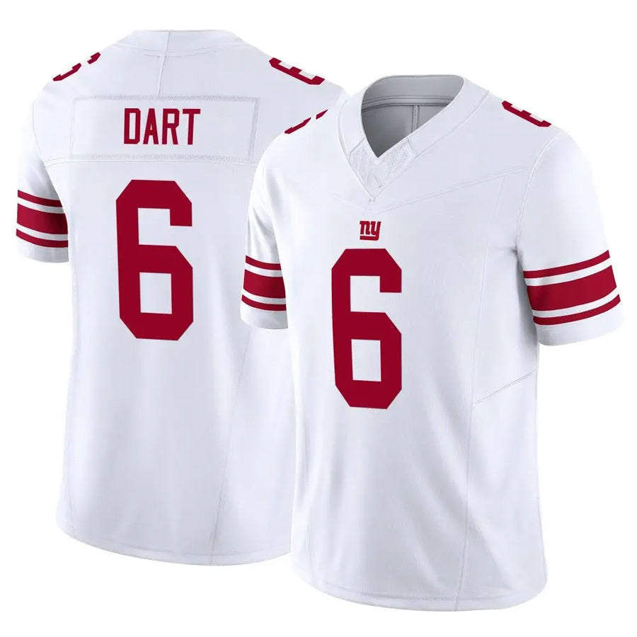 Kooe NY.Giants #6 Jaxson Dart Player White Vapor F.U.S.E. Limited Stitched Jerseys