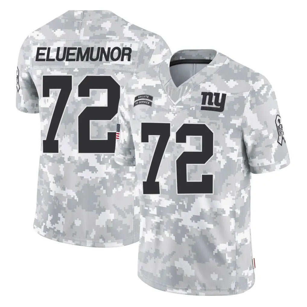 Kooe NY.Giants #72 Jermaine Eluemunor Player Arctic Camo Salute To Service Limited Game Stitched Jerseys