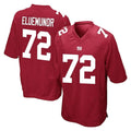 Kooe NY.Giants #72 Jermaine Eluemunor Player Red Home Game Stitched Jerseys