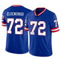 Kooe NY.Giants #72 Jermaine Eluemunor Player Royal Classic Vapor Home Game Stitched Jerseys