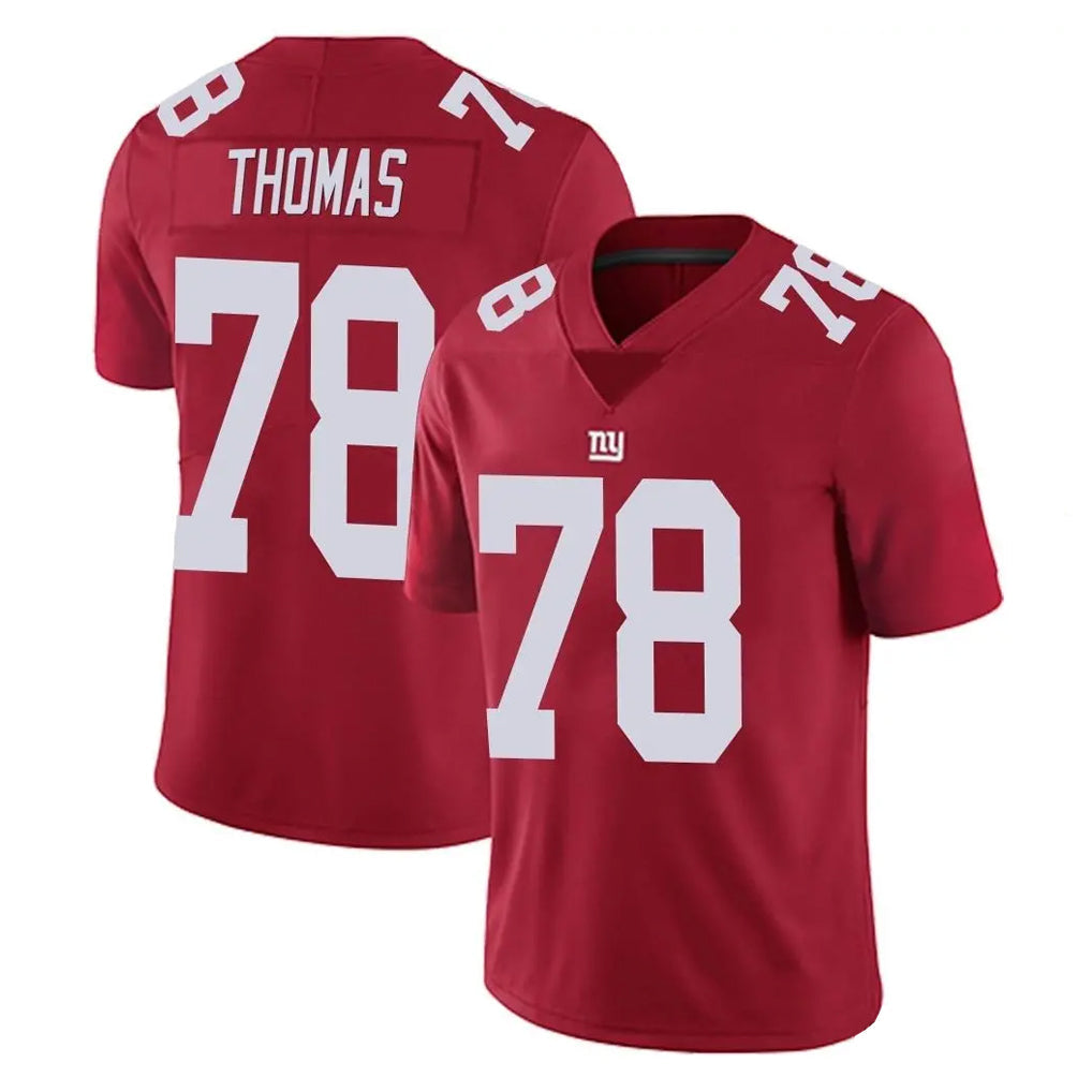 Kooe NY.Giants #78 Andrew Thomas Player Red Limited Vapor Untouchable Home Game Stitched Jerseys