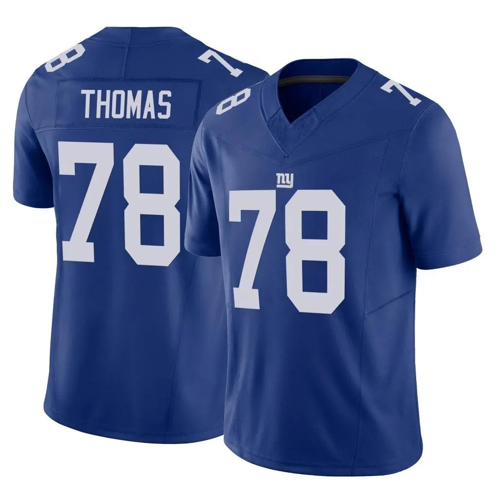 Kooe NY.Giants #78 Andrew Thomas Player Royal Limited Vapor F.U.S.E. Home Game Stitched Jerseys