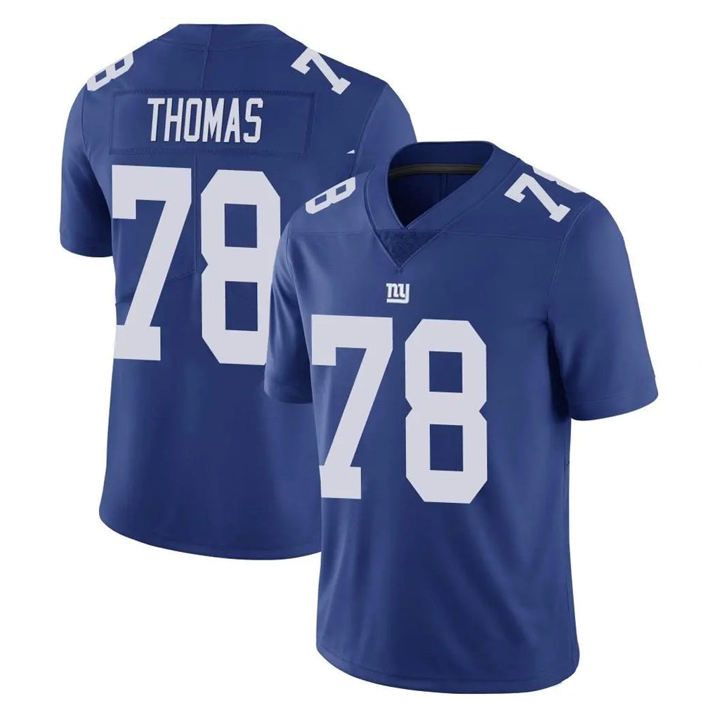 Kooe NY.Giants #78 Andrew Thomas Player Royal Limited Vapor Untouchable Home Game Stitched Jerseys