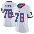 Kooe NY.Giants #78 Andrew Thomas Player White Color Rush Home Game Stitched Jerseys