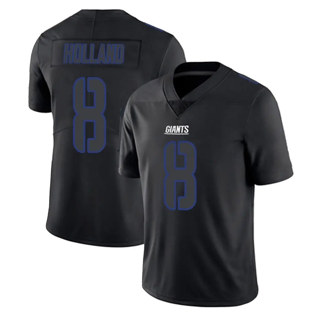 Kooe NY.Giants #8 Jevon Holland Player Black Impact Limited Home Game Stitched Jerseys