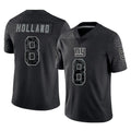 Kooe NY.Giants #8 Jevon Holland Player Black Limited Reflective Home Game Stitched Jerseys