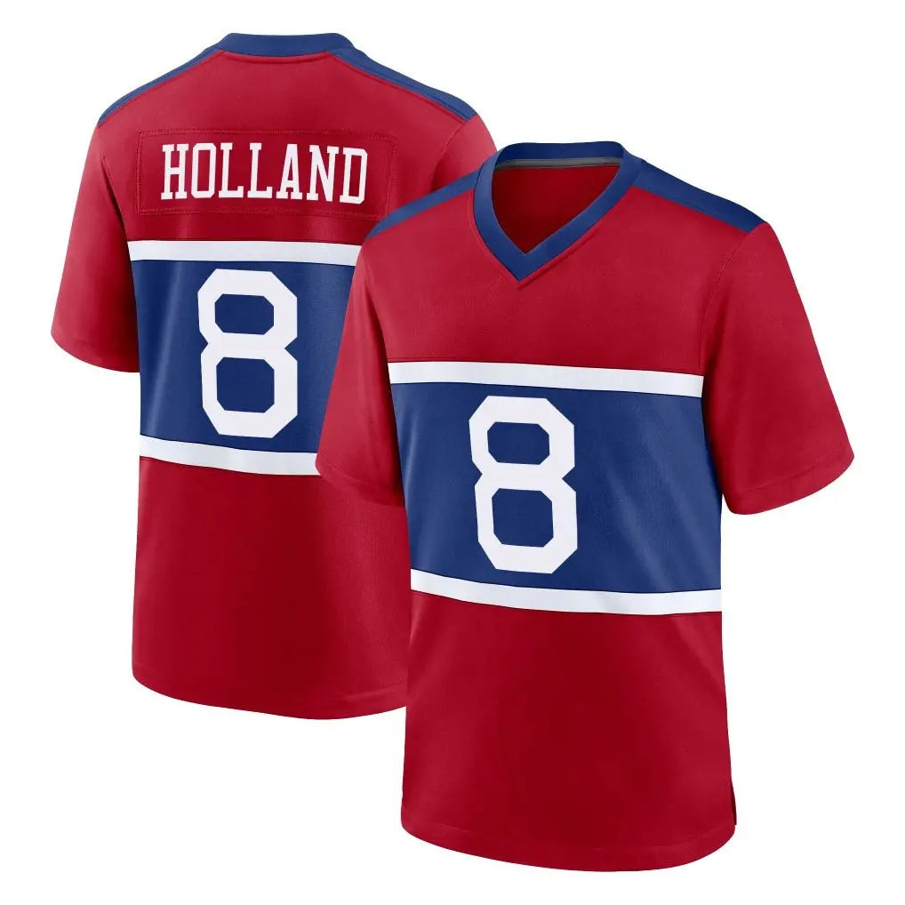 Kooe NY.Giants #8 Jevon Holland Player Red Century Home Game Stitched Jerseys