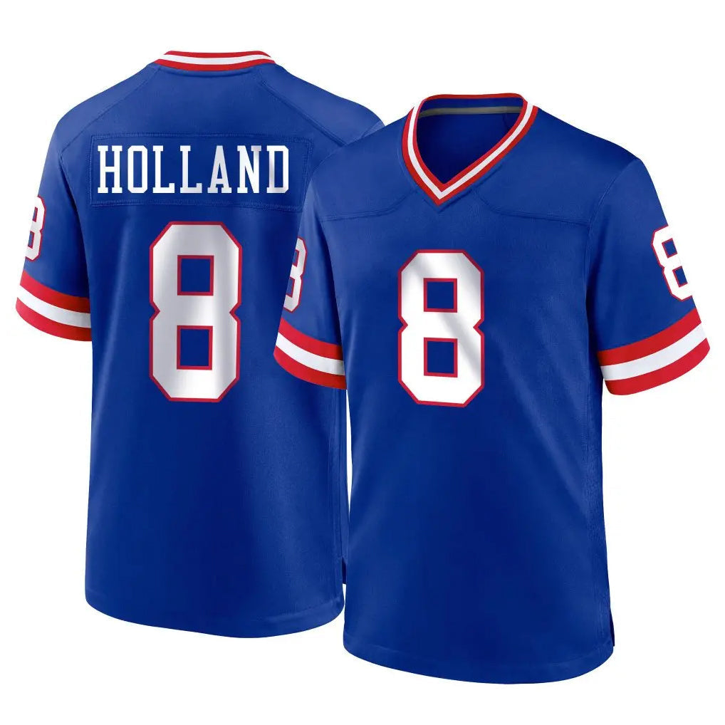 Kooe NY.Giants #8 Jevon Holland Player Royal Classic Home Game Stitched Jerseys