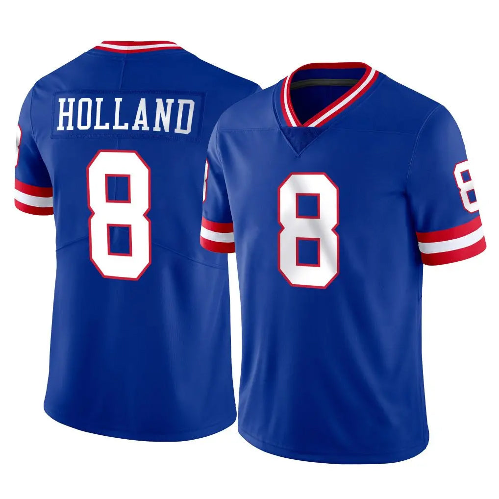 Kooe NY.Giants #8 Jevon Holland Player Royal Classic Vapor Home Game Stitched Jerseys