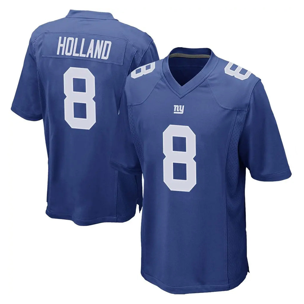 Kooe NY.Giants #8 Jevon Holland Player Royal Home Game Stitched Jerseys