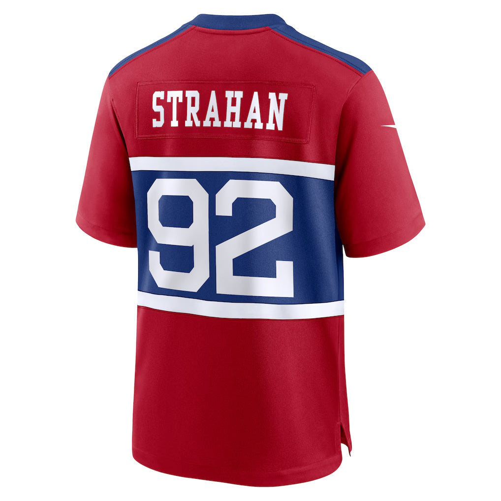 Kooe NY.Giants #92 Michael Strahan Century Red Alternate Retired Player Game Stitched Jerseys