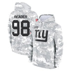 Kooe NY.Giants #98 DJ Reader Player Arctic Camo Salute to Service Pullover Hoodies Limited Game Stitched Jerseys