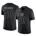 Kooe NY.Giants #98 DJ Reader Player Black Limited Reflective Home Game Stitched Jerseys