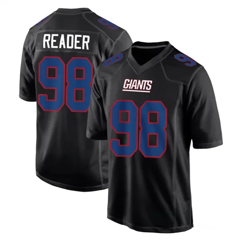 Kooe NY.Giants #98 DJ Reader Player Carbon Fashion Limited Home Game Stitched Jerseys