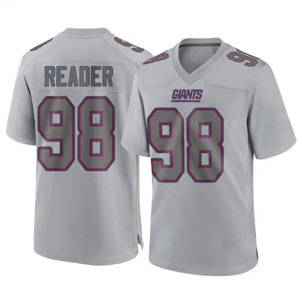 Kooe NY.Giants #98 DJ Reader Player Gray Atmosphere Fashion Limited Game Stitched Jerseys