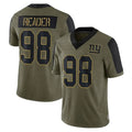 Kooe NY.Giants #98 DJ Reader Player Olive Salute To Service Limited Game Stitched Jerseys