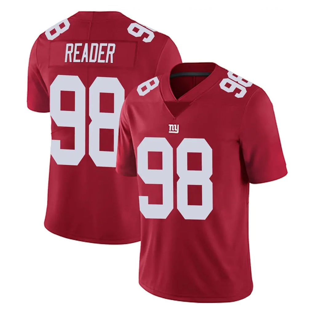 Kooe NY.Giants #98 DJ Reader Player Red Limited Vapor Untouchable Home Game Stitched Jerseys