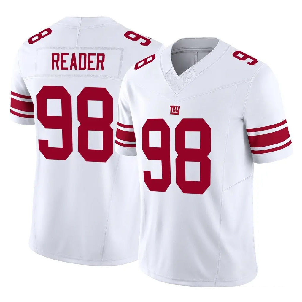 Kooe NY.Giants #98 DJ Reader Player White Limited Vapor F.U.S.E. Home Game Stitched Jerseys