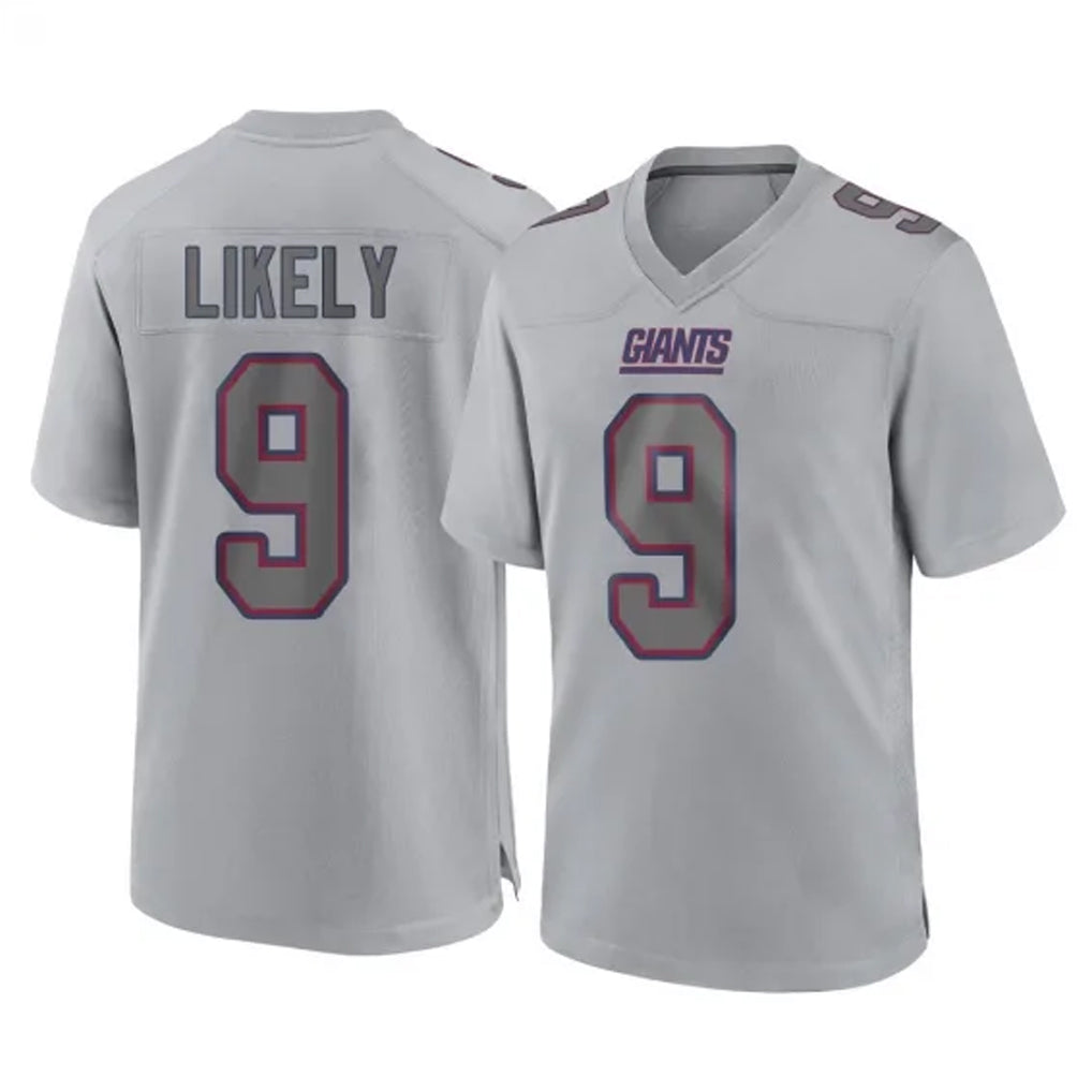 Kooe NY.Giants #9 Lsaiah Likely Player Gray Atmosphere Fashion Limited Game Stitched Jerseys