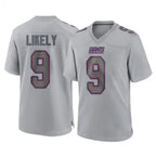 Kooe NY.Giants #9 Lsaiah Likely Player Gray Atmosphere Fashion Limited Game Stitched Jerseys