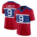 Kooe NY.Giants #9 Lsaiah Likely Player Red Century Vapor F.U.S.E. Home Game Stitched Jerseys