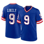 Kooe NY.Giants #9 Lsaiah Likely Player Royal Classic Home Game Stitched Jerseys