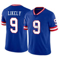 Kooe NY.Giants #9 Lsaiah Likely Player Royal Classic Vapor Home Game Stitched Jerseys