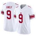 Kooe NY.Giants #9 Lsaiah Likely Player White Limited Vapor F.U.S.E. Home Game Stitched Jerseys