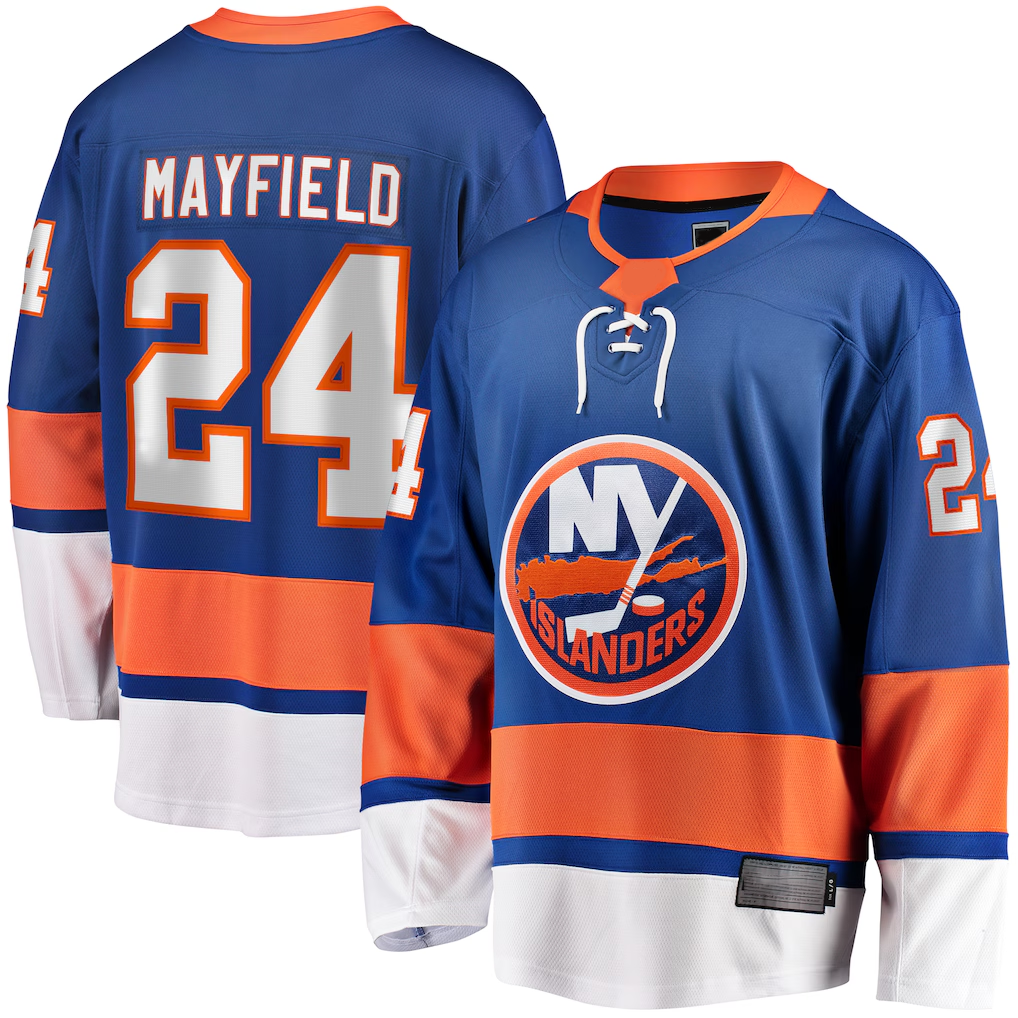 Kooe NY.Islanders #24 Scott Mayfield Royal Breakaway Jerseys