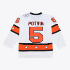 Kooe NY.Islanders #5 Denis Potvin Mitchell & Ness White 1976 All-Star Game Power Play Jerseys