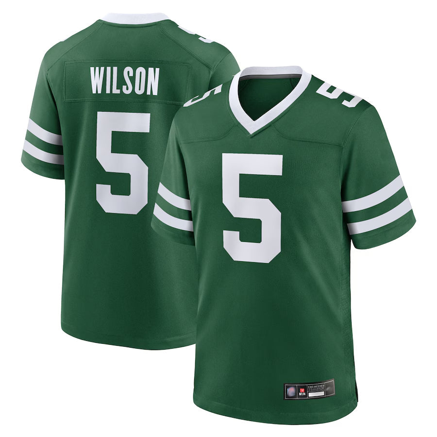 Kooe NY.Jets Home Game Jerseys - Gotham Green - #5 Garrett Wilson Player Stitched Jerseys