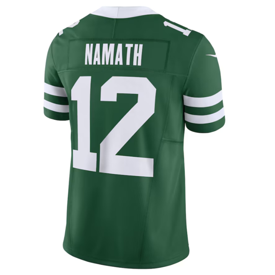 Kooe NY.Jets #12 Joe Namath Legacy Green Vapor F.U.S.E. Limited Jersey Stitched American Stitched Jerseys