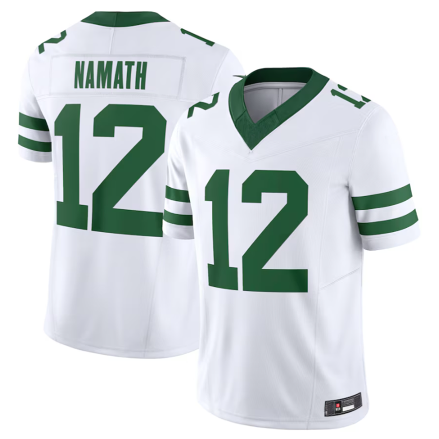Kooe NY.Jets #12 Joe Namath Legacy White Vapor F.U.S.E. Limited Jersey Stitched American Stitched Jerseys