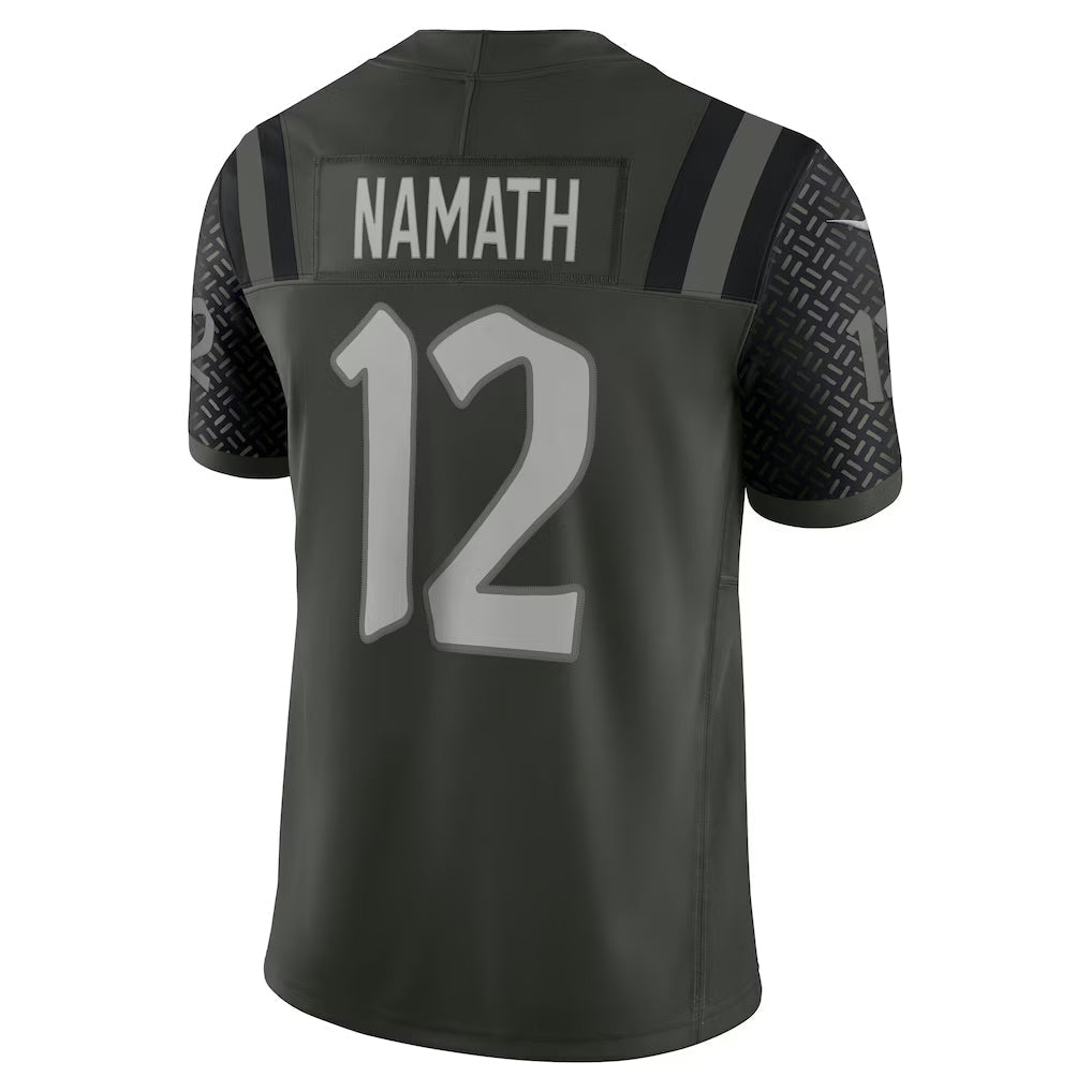 Kooe NY.Jets #12 Joe Namath Player Gotham Green Rivalries Collection Limited Stitched Jerseys