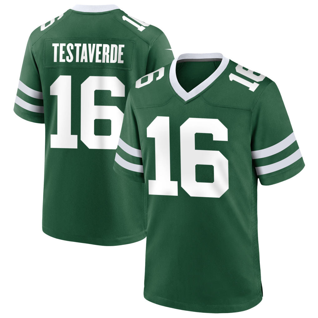 Kooe NY.Jets #16 Vinny Testaverde Player Green Home Game Stitched Jerseys