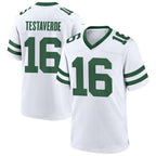 Kooe NY.Jets #16 Vinny Testaverde Player White Home Game Stitched Jerseys