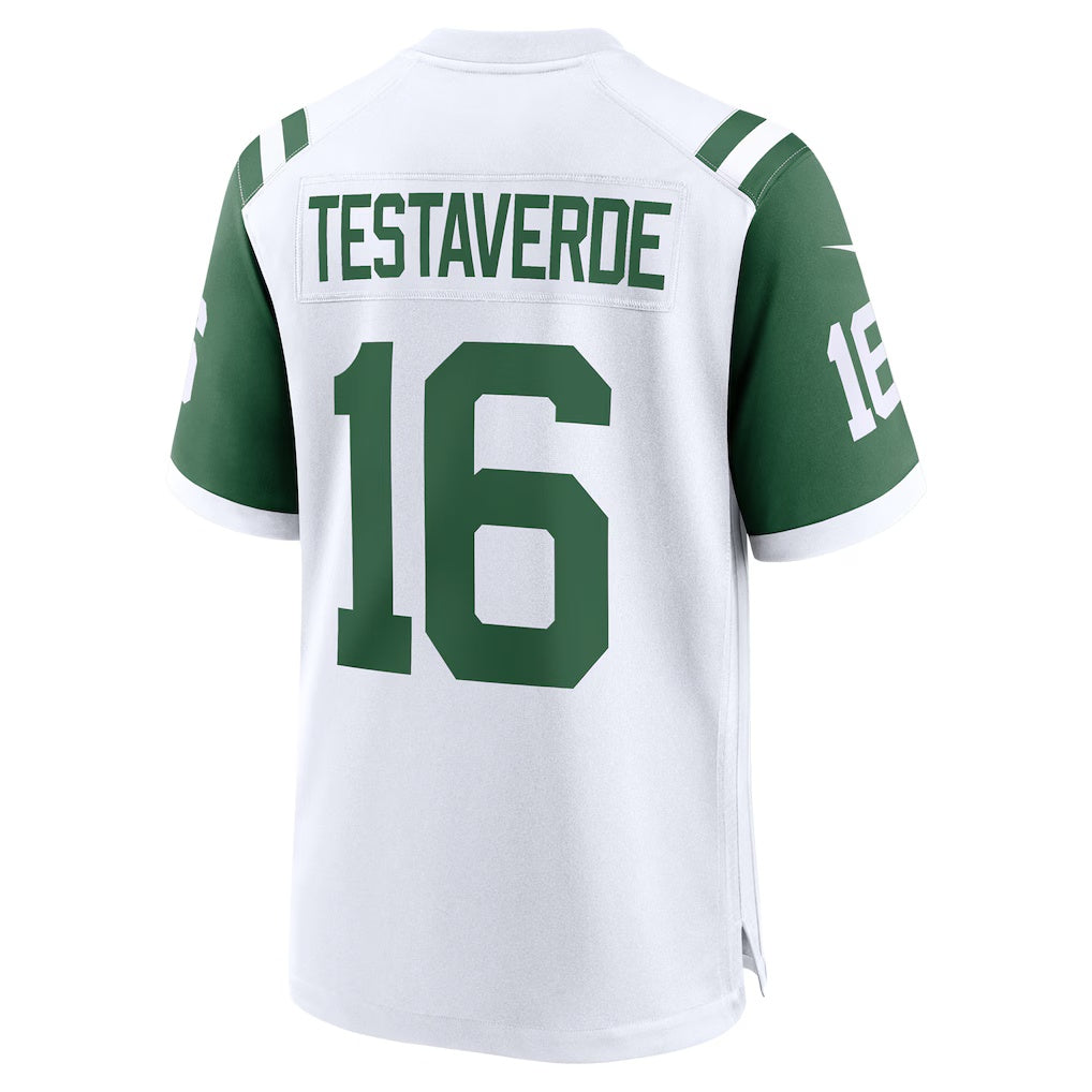 Kooe NY.Jets #16 Vinny Testaverde White Retired Player Alternate Game Stitched Jerseys