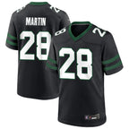 Kooe NY.Jets #28 Curtis Martin Player Black Home Game Stitched Jerseys