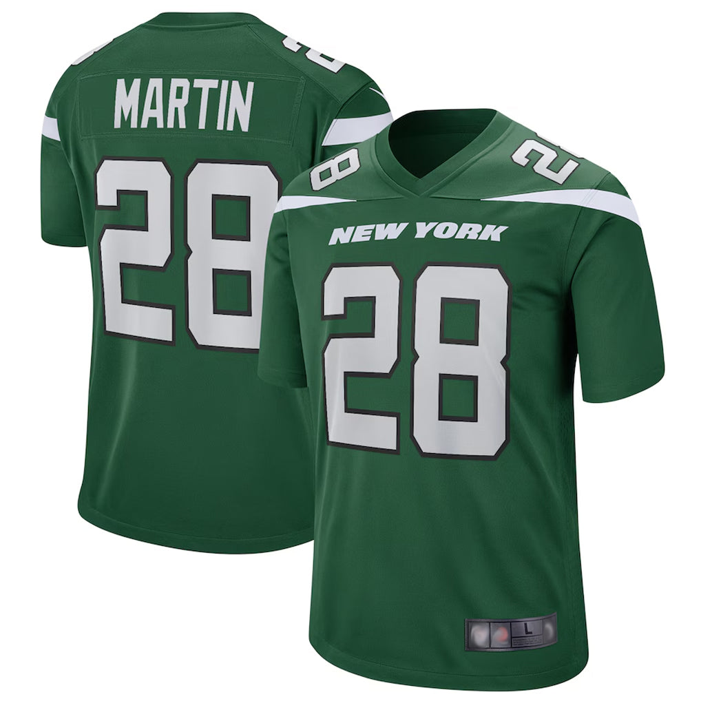 Kooe NY.Jets #28 Curtis Martin Player Green Game Stitched Jerseys