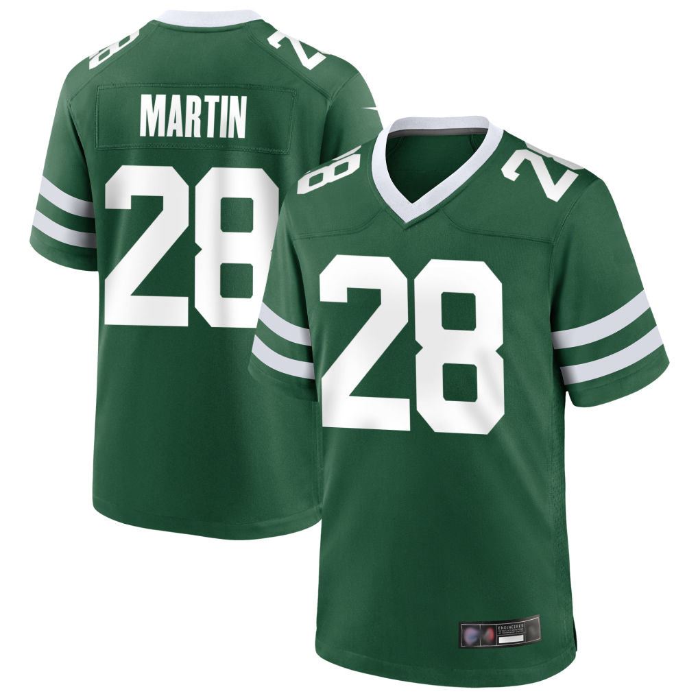 Kooe NY.Jets #28 Curtis Martin Player Green Home Game Stitched Jerseys