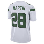 Kooe NY.Jets #28 Curtis Martin Player White Game Stitched Jerseys