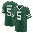 Kooe NY.Jets #5 Garrett Wilson Legacy Green Game Jersey Stitched American Stitched Jersey