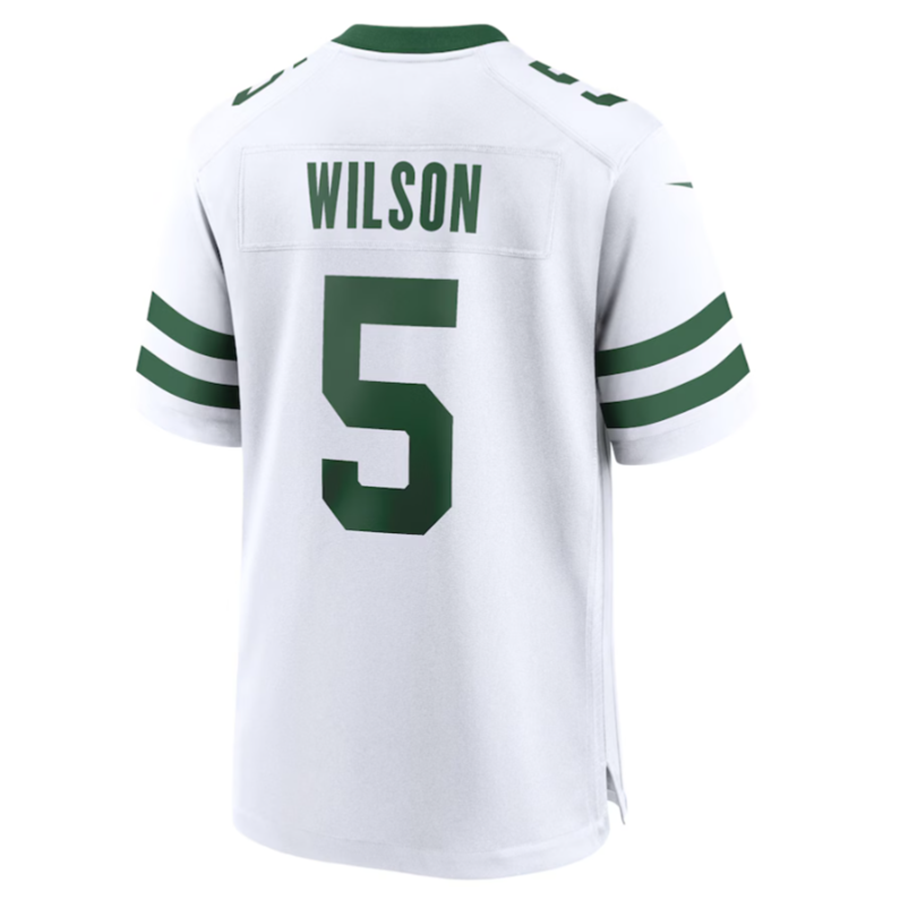 Kooe NY.Jets #5 Garrett Wilson Legacy White Game Jersey Stitched American Stitched Jerseys