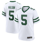 Kooe NY.Jets #5 Garrett Wilson Legacy White Game Jersey Stitched American Stitched Jersey