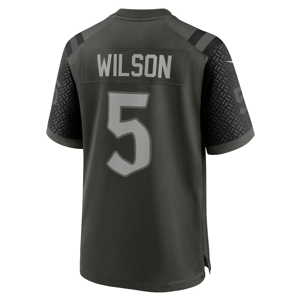 Kooe NY.Jets #5 Garrett Wilson Player Gotham Green Rivalries Collection Game Stitched Jerseys