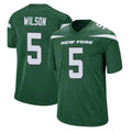 Kooe NY.Jets #5 Garrett Wilson Player Green Game Stitched Jerseys