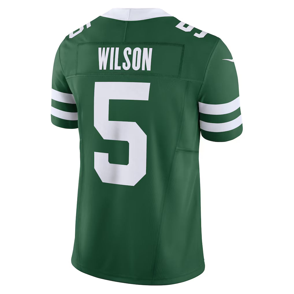 Kooe NY.Jets #5 Garrett Wilson Player Legacy Green Vapor F.U.S.E. Limited Stitched Jerseys