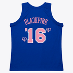 Kooe NY.Knicks Mitchell & Ness x BLACKPINK Blue Hardwood Classics Swingman Jerseys - Limited Edition
