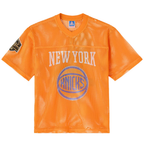 Kooe NY.Knicks OVO x  Orange Mesh Football Fashion Jerseys