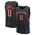 Kooe NY.Knicks #11 Jalen Brunson  Black Fast Break Jerseys - Statement Edition